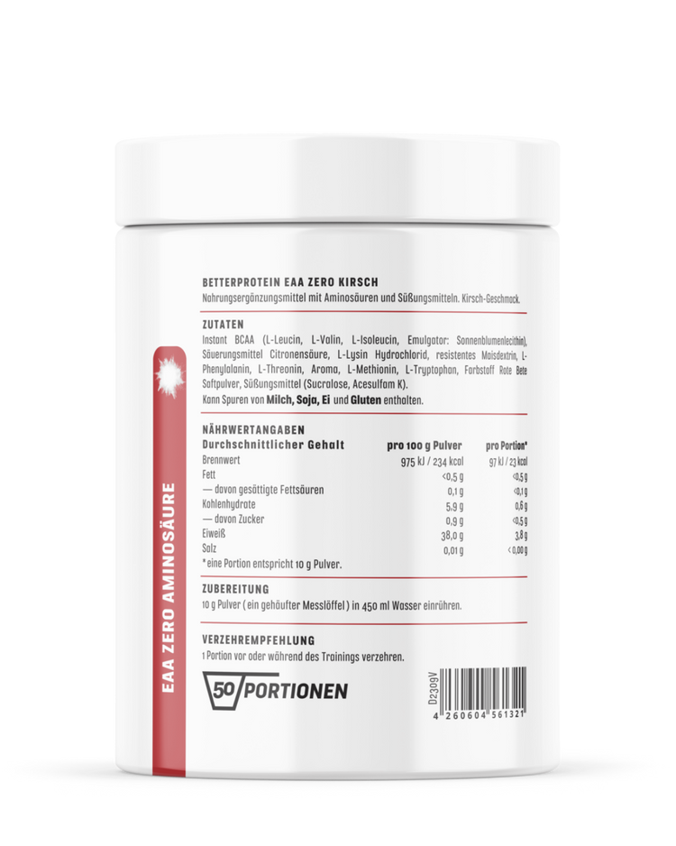 EAA Zero Aminosäuren 500g