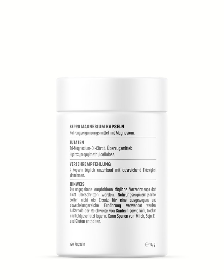 Magnesium Kapseln - 120 Stück